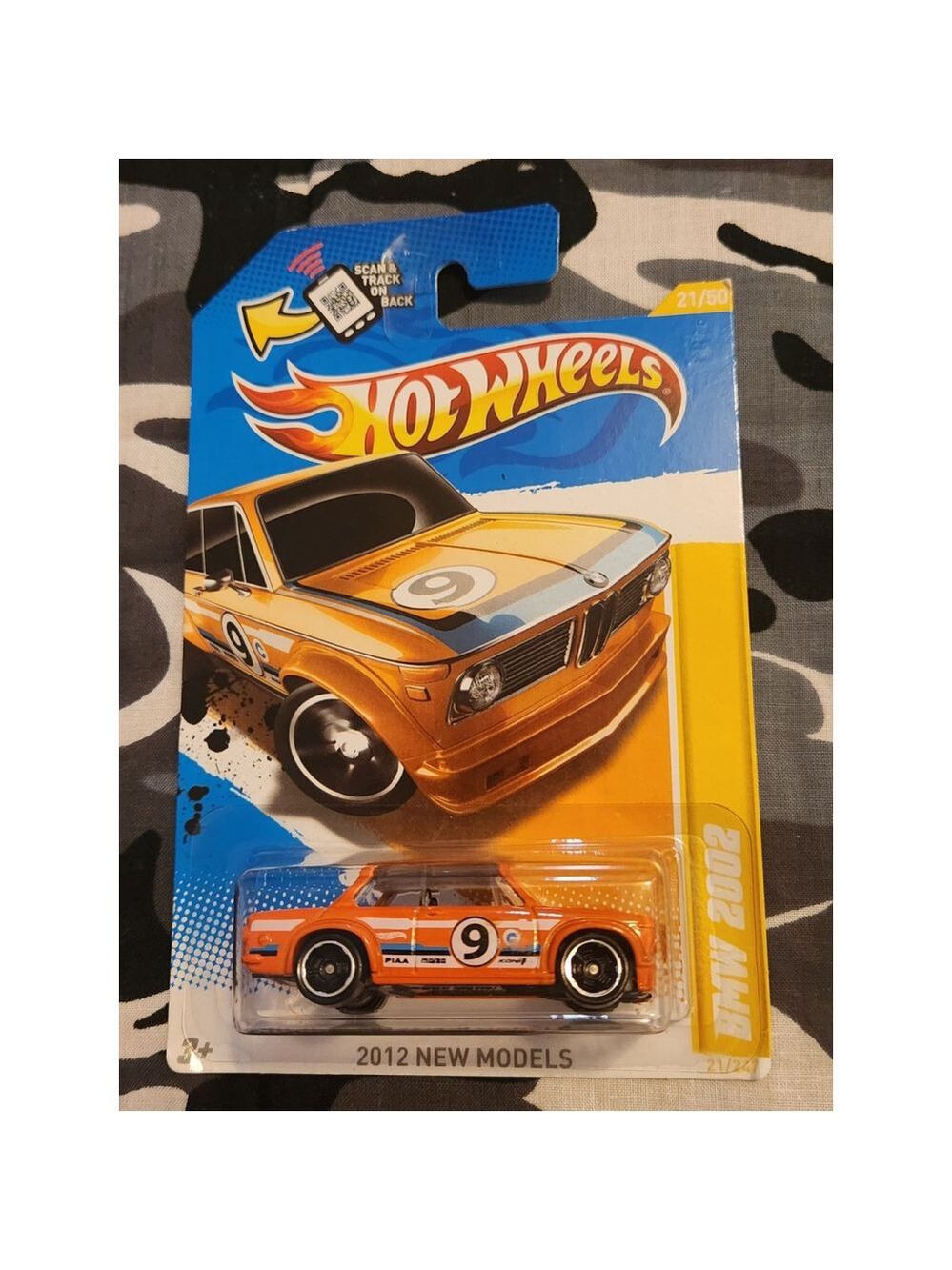 Hot Wheels BMW 2002 Orange Diecast Car 2012 New Models